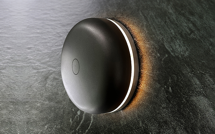 Round Chime Doorbell + LED Light by Luxello Door Bells